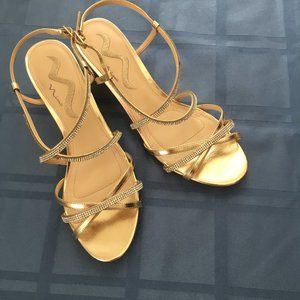 Gold Ladies Sandal